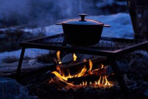 matlagning över öppen eld