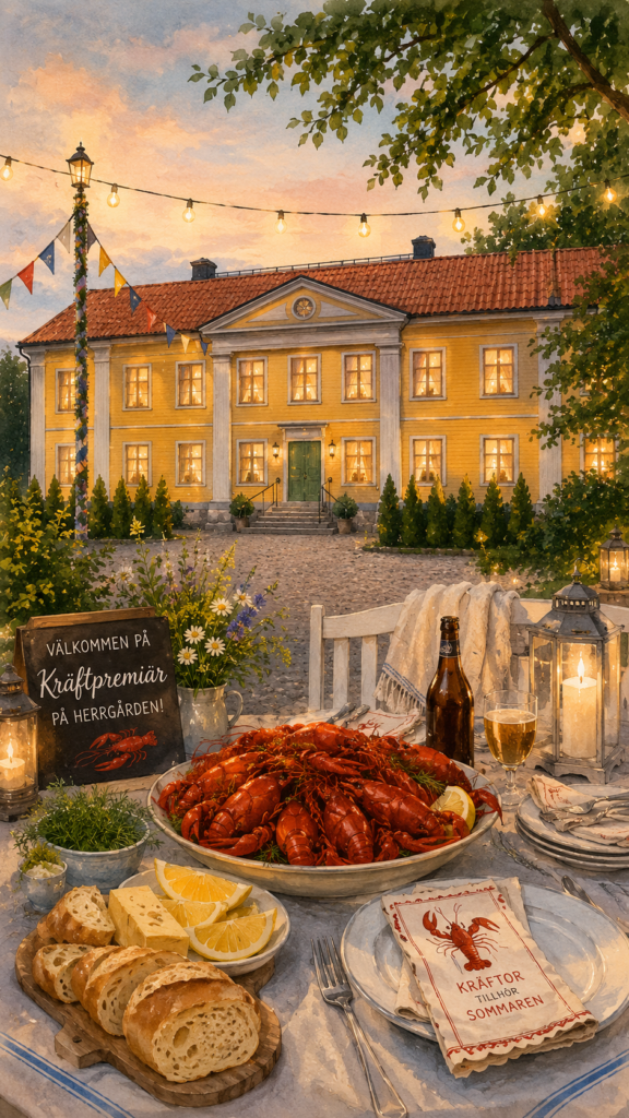 Westsura_Herrgård_Surahammar_Västmaland_kräftpremiär